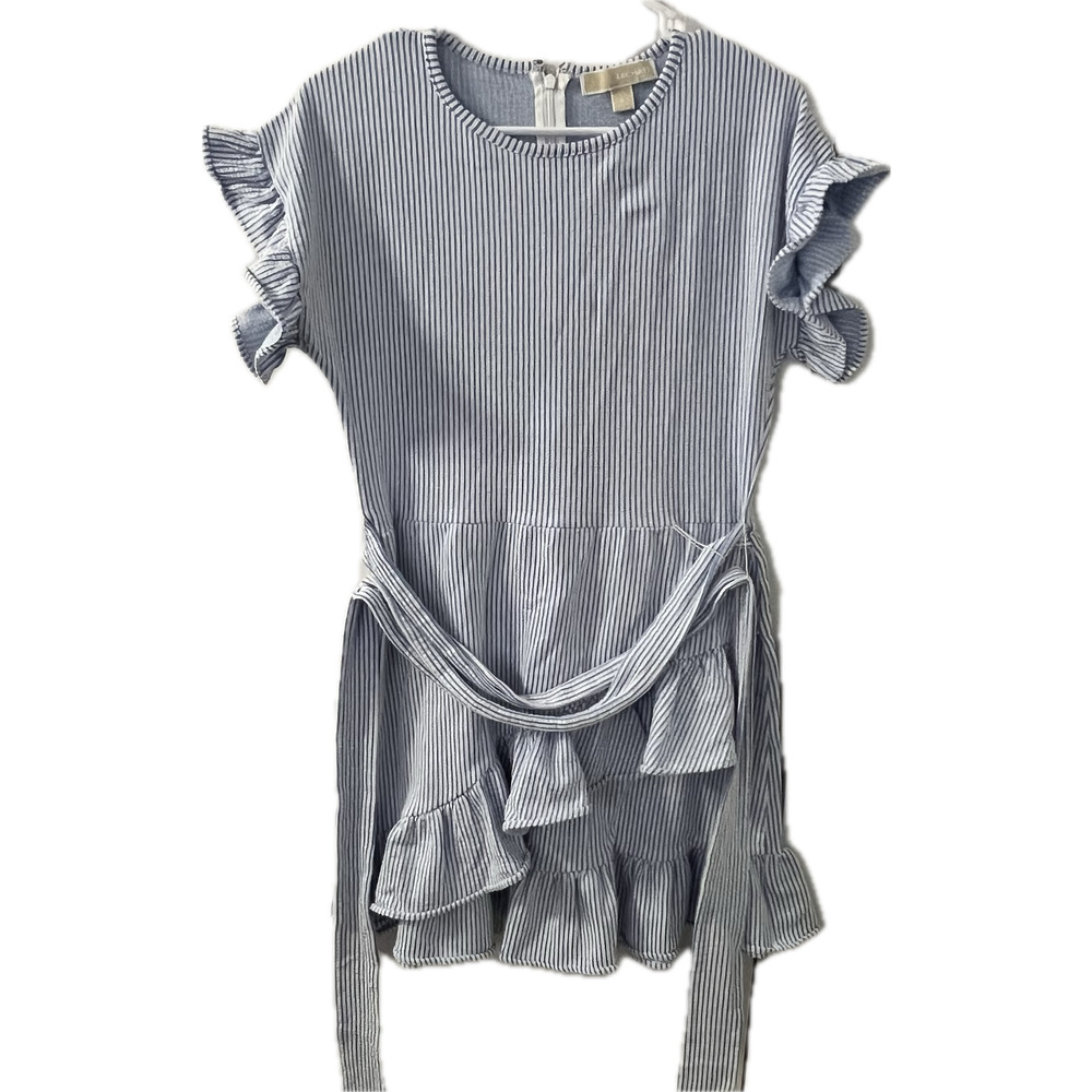 Women's Michael Kors Blue Striped Mini Dress Size S